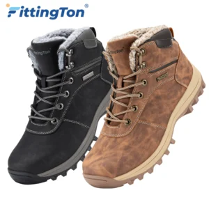 Newest Men's Winter Boots Thick Warm Snow Boots Anti-slip Lightweight Comfortable Fur Lined Boots Outdoor Winter Shoes for Men